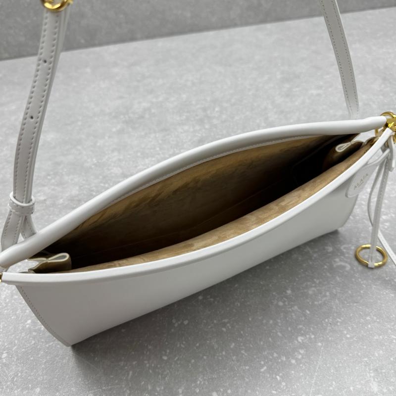 Alaia Le Click Eest West Medium Bag White M4490