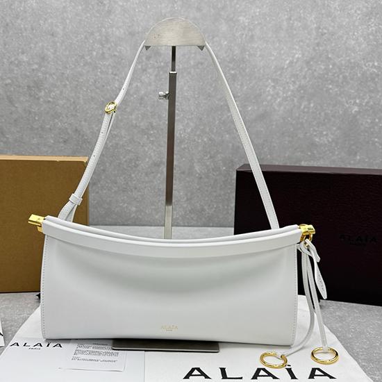 Alaia Le Click Eest West Medium Bag White M4490 Alaia Le Click Eest West Medium Bag White M4490