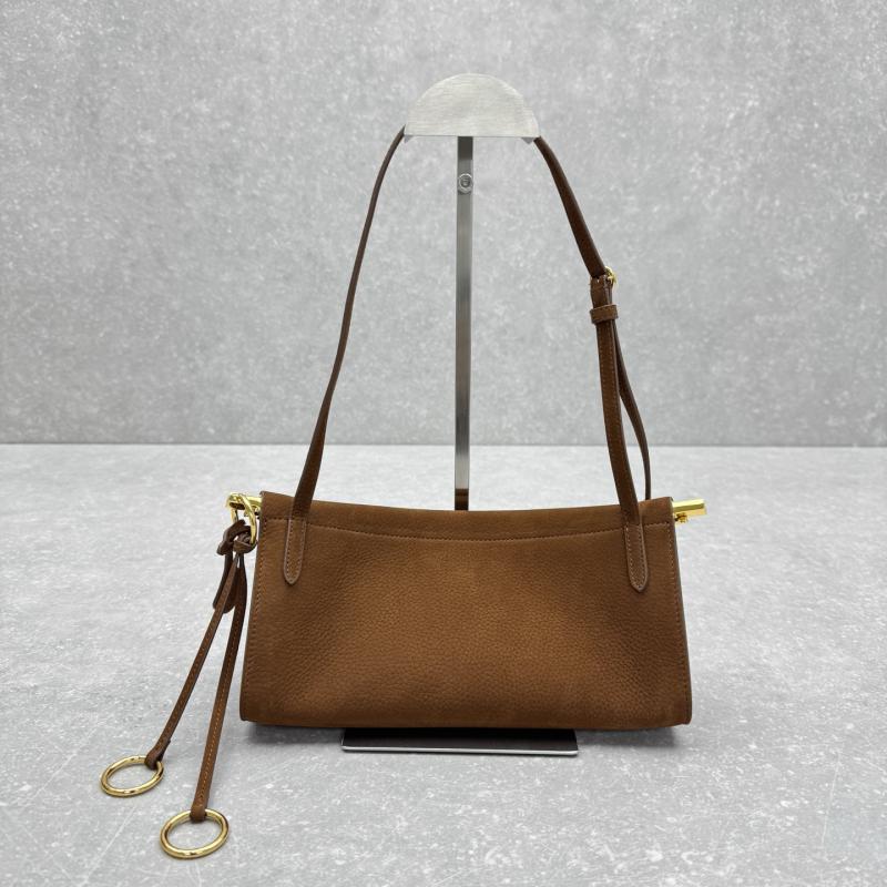 Alaia Le Click East West Nubuck Small Bag Brown A4490