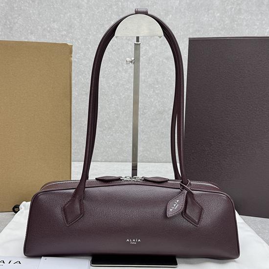 Alaia Le Teckel Shoulder Bag Burgundy L4401