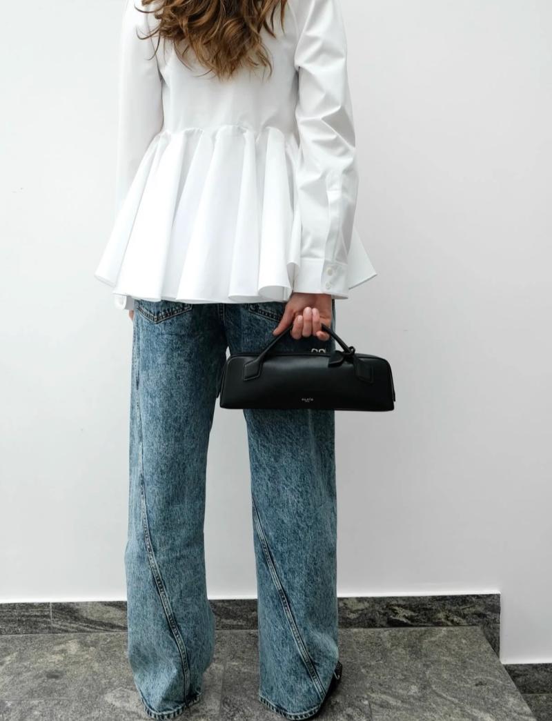 Alaia Le Teckel textured-leather Tote Black AL4499