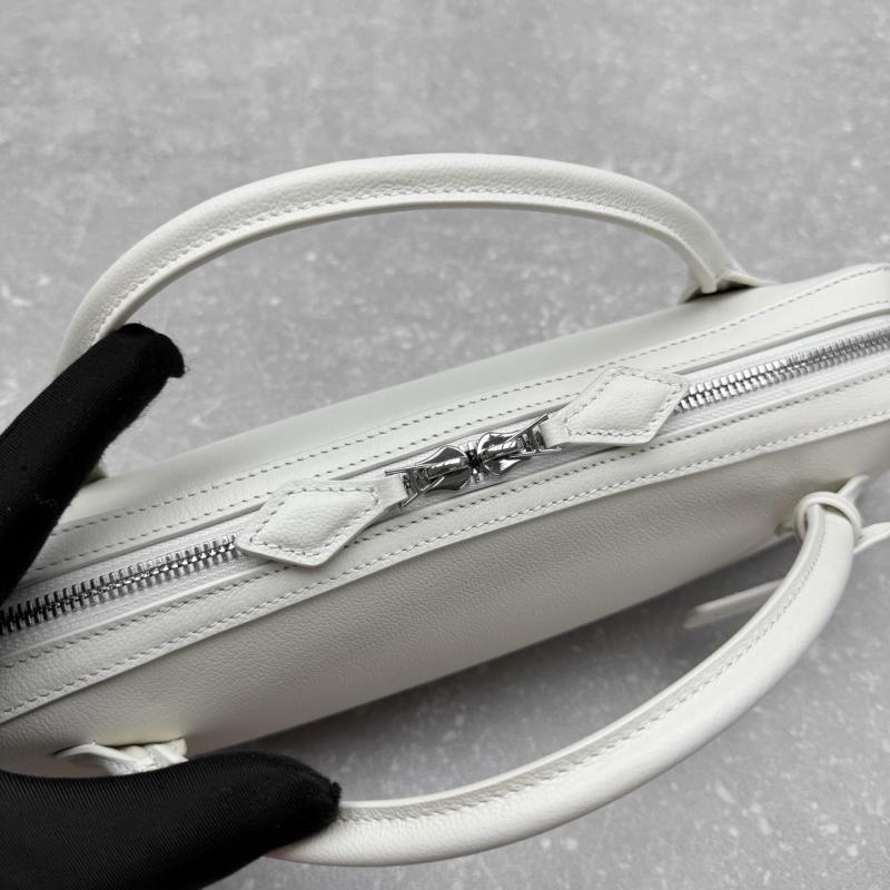 Alaia Le Teckel textured-leather Tote White AL4499