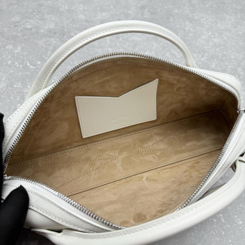 Alaia Le Teckel textured-leather Tote White AL4499