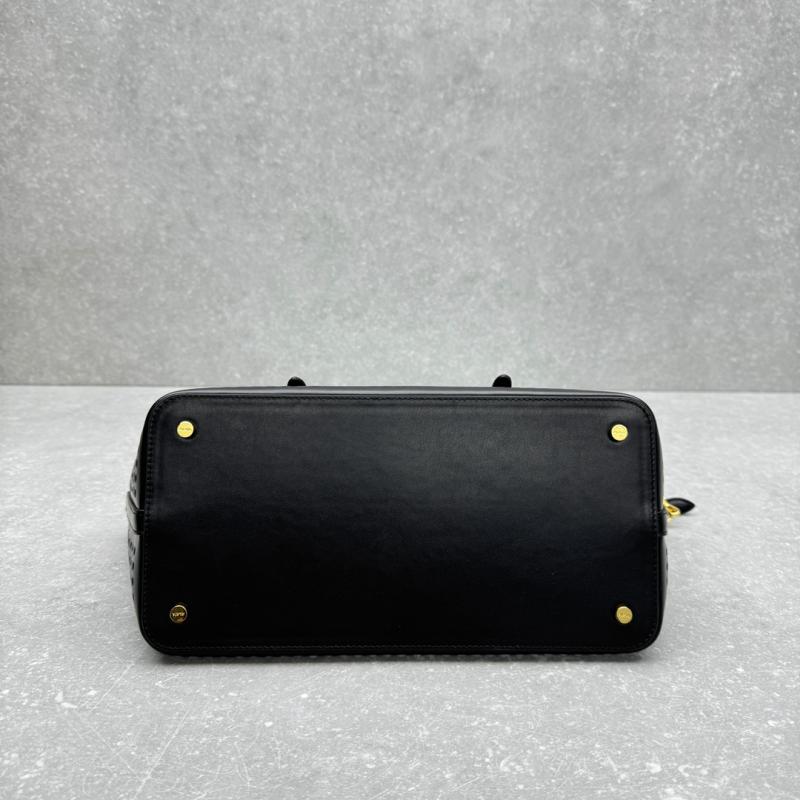 Alaia Neo Mina 32 Leather Tote Bag Black AL4422