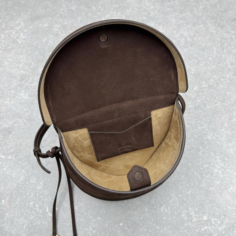 Alaia Suede Crossbody Bag Brown AL4495