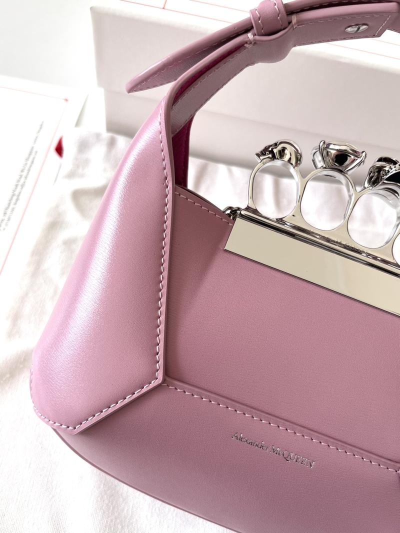 Alexander McQueen Jewelled Mini Hobo Bag Pink A731136