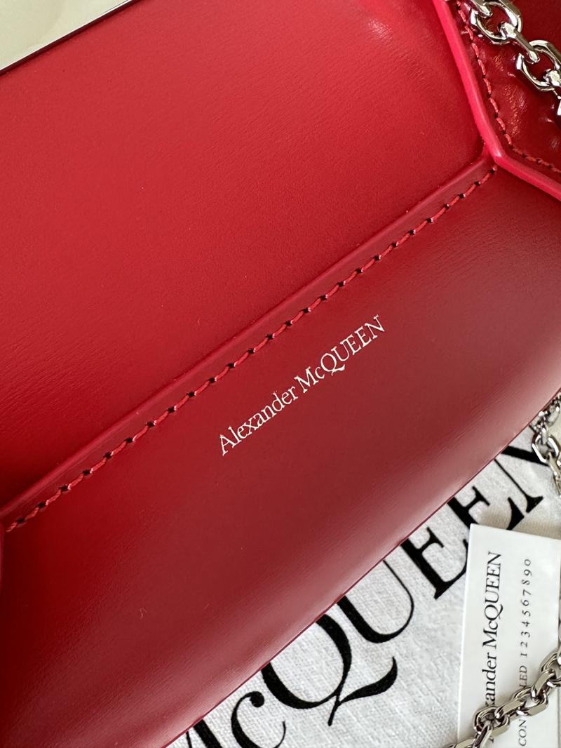 Alexander McQueen Jewelled Mini Hobo Bag Red A731136