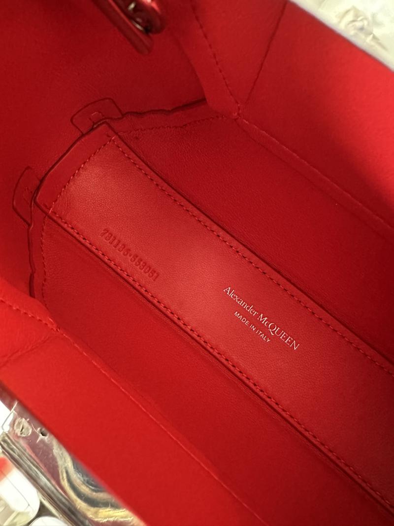 Alexander McQueen Jewelled Mini Hobo Bag Red A731136