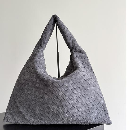 Bottega Veneta Suede Large Hop Graphite 763970