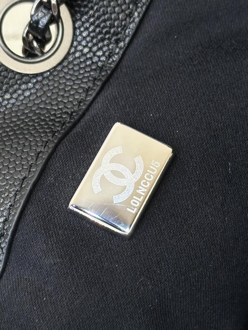 Chanel 25 Small Handbag Champagne Black AS5293