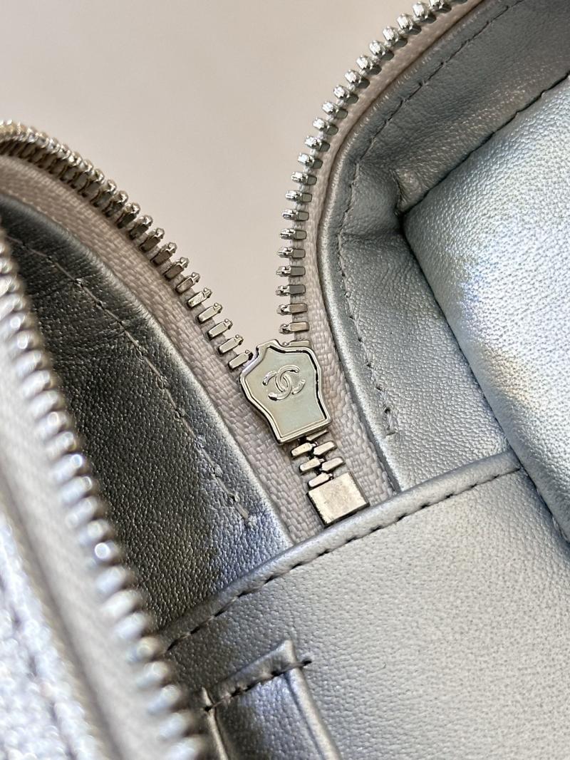 Chanel Long Vanity With Chain Silver AP4407