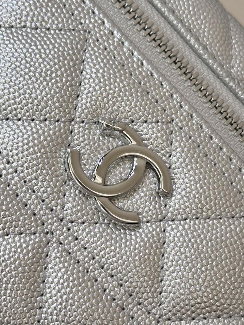 Chanel Long Vanity With Chain Silver AP4407