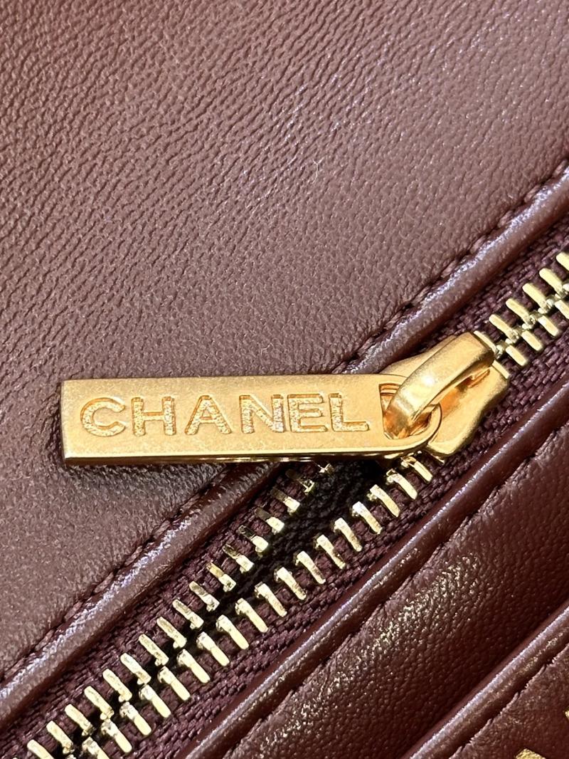 Chanel Mini Lambskin Flap Bag Burgundy AS1786