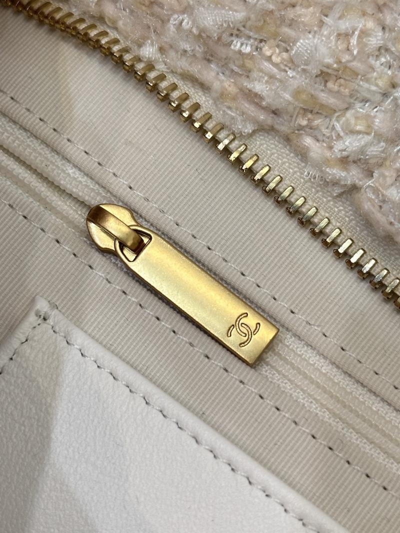 Chanel Mini Tweed Bow Bag Beige AS5849