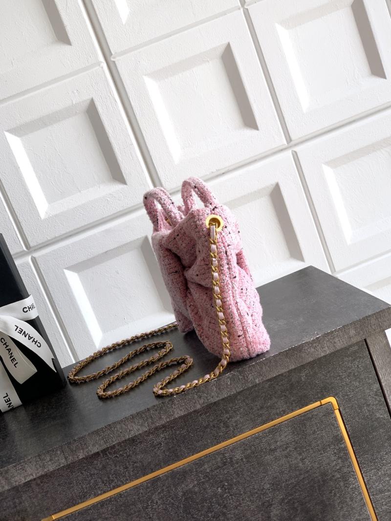 Chanel Mini Tweed Bow Bag Pink AS5849