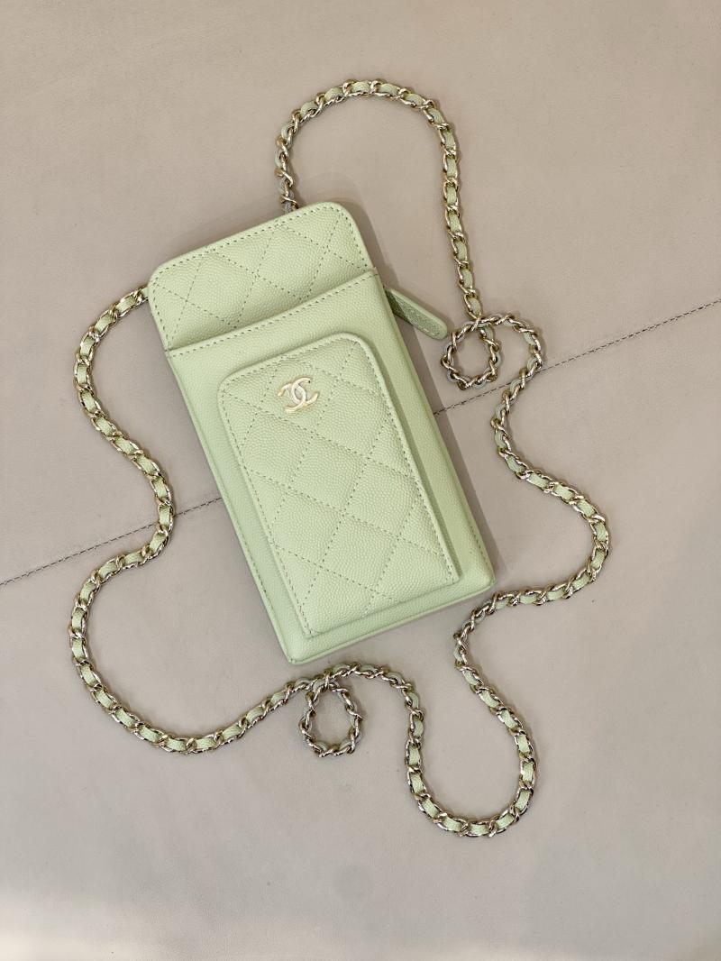 Chanel Phone Bag Green AP0990