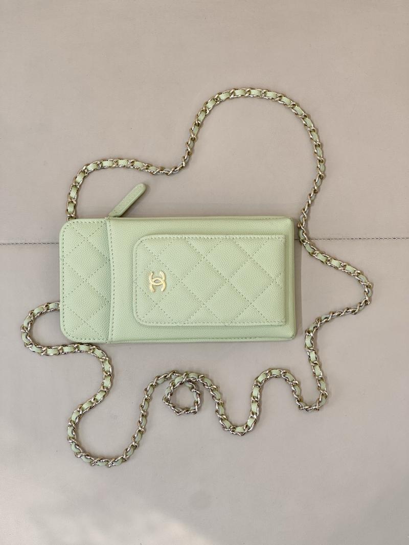 Chanel Phone Bag Green AP0990