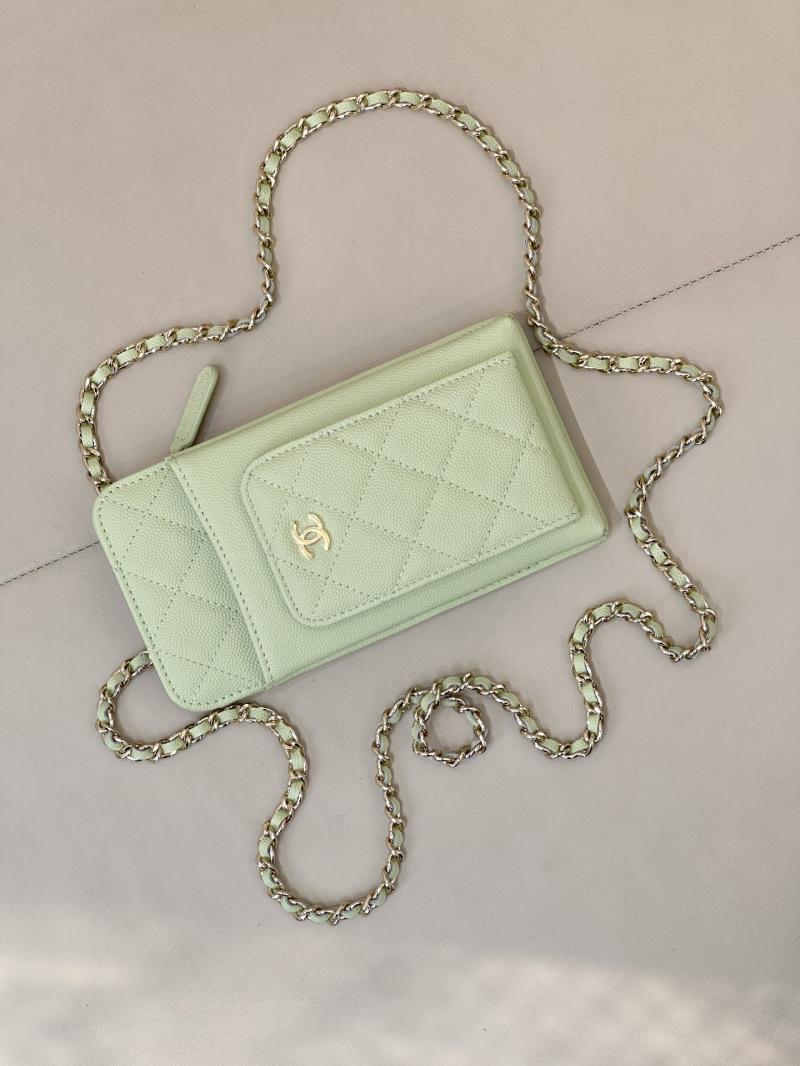Chanel Phone Bag Green AP0990