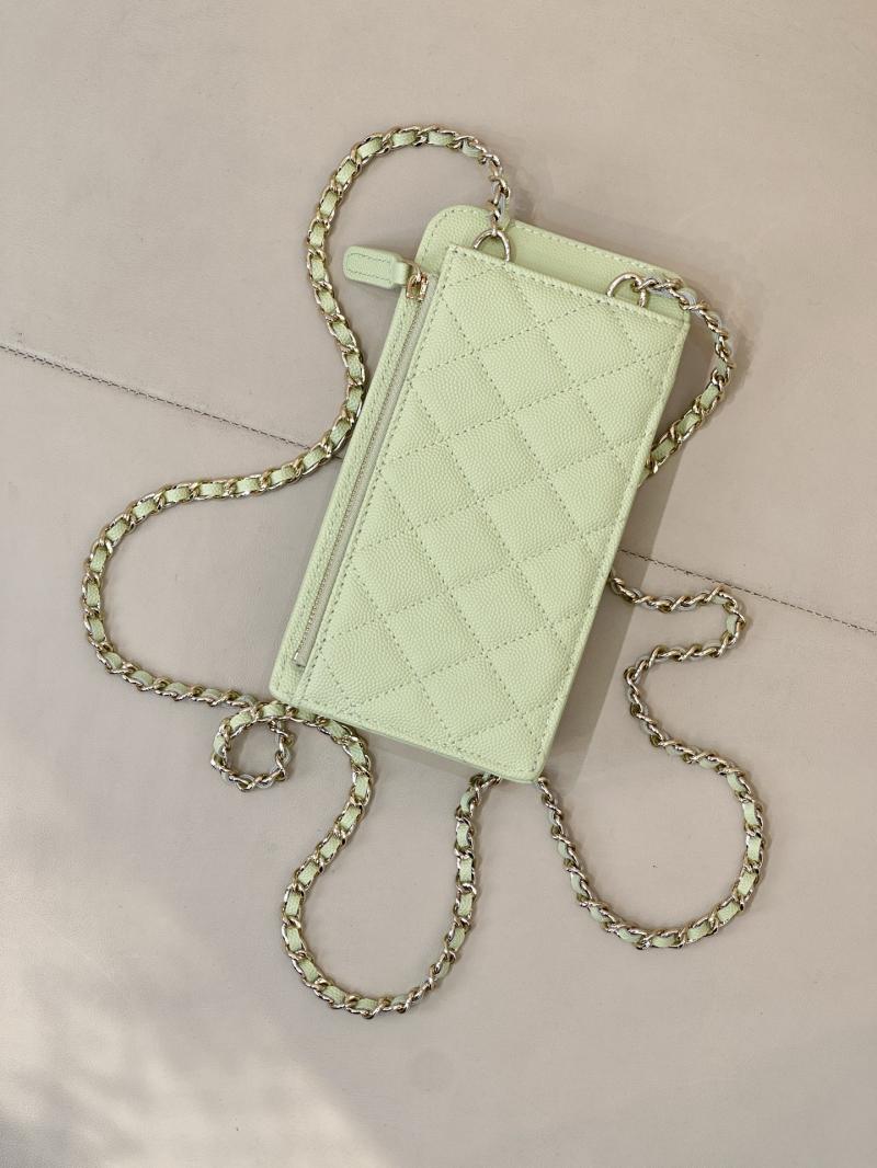 Chanel Phone Bag Green AP0990