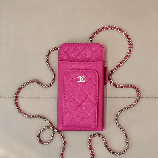Chanel Phone Bag Rose AP0990 Chanel Phone Bag Rose AP0990