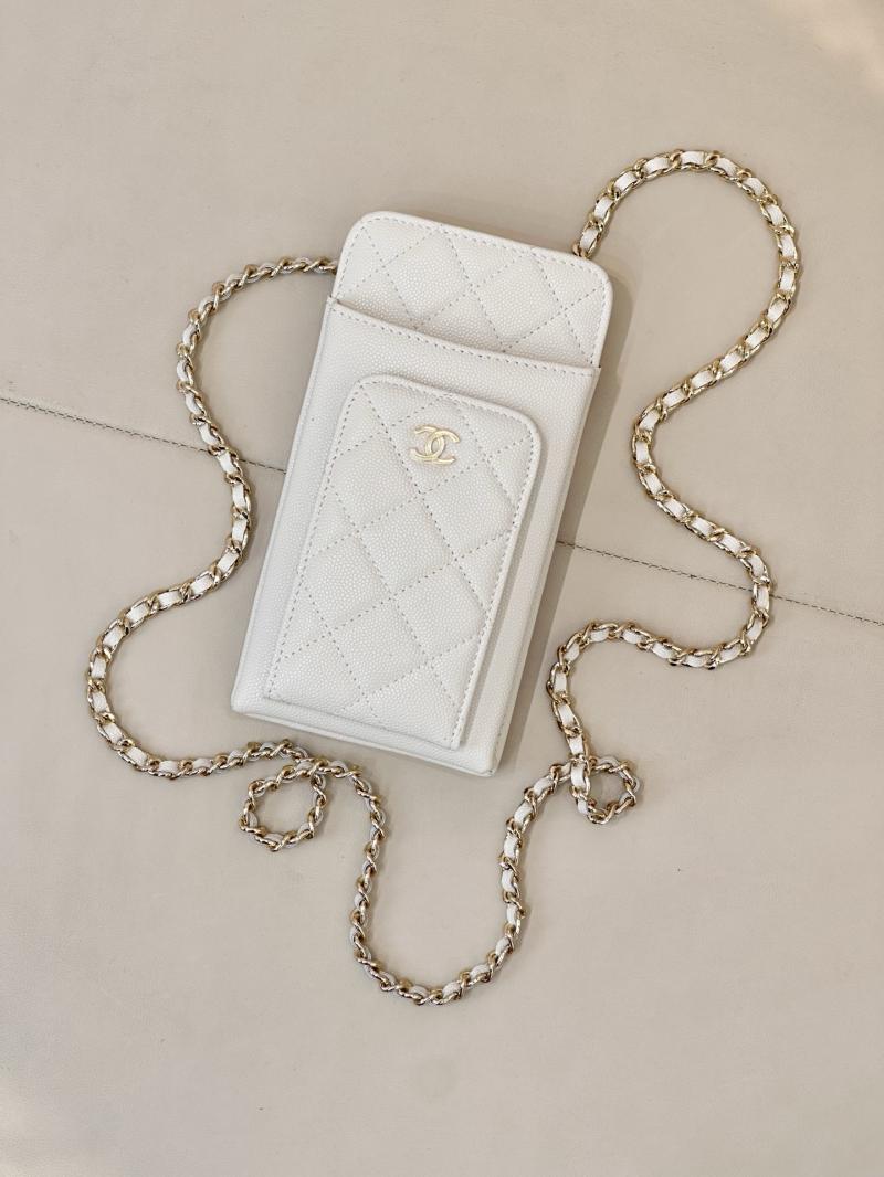 Chanel Phone Bag White AP0990