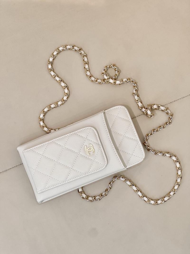 Chanel Phone Bag White AP0990