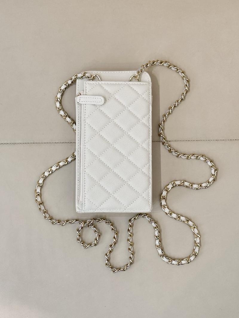 Chanel Phone Bag White AP0990
