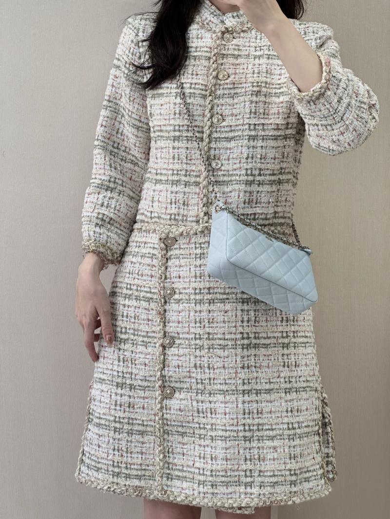 Chanel Shoulder Bag Blue AP4704