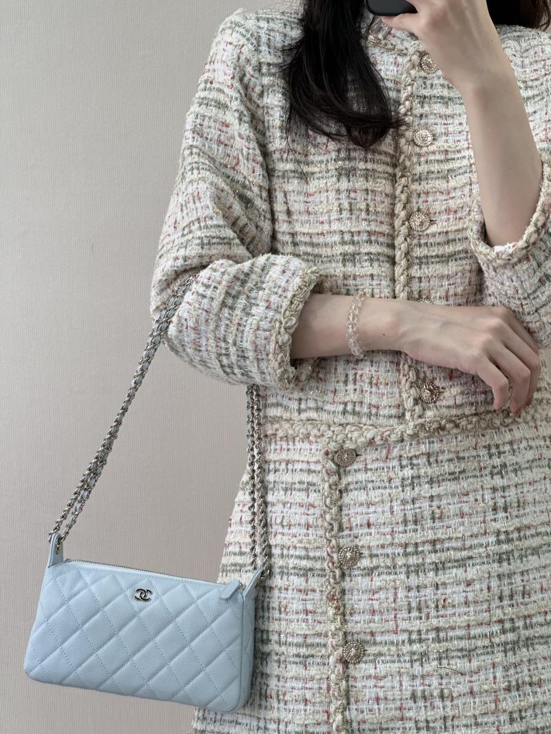 Chanel Shoulder Bag Blue AP4704