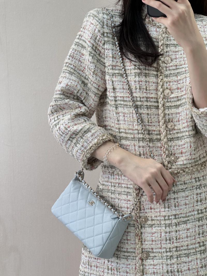 Chanel Shoulder Bag Blue AP4704