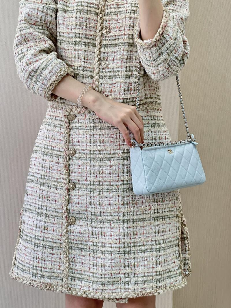 Chanel Shoulder Bag Blue AP4704