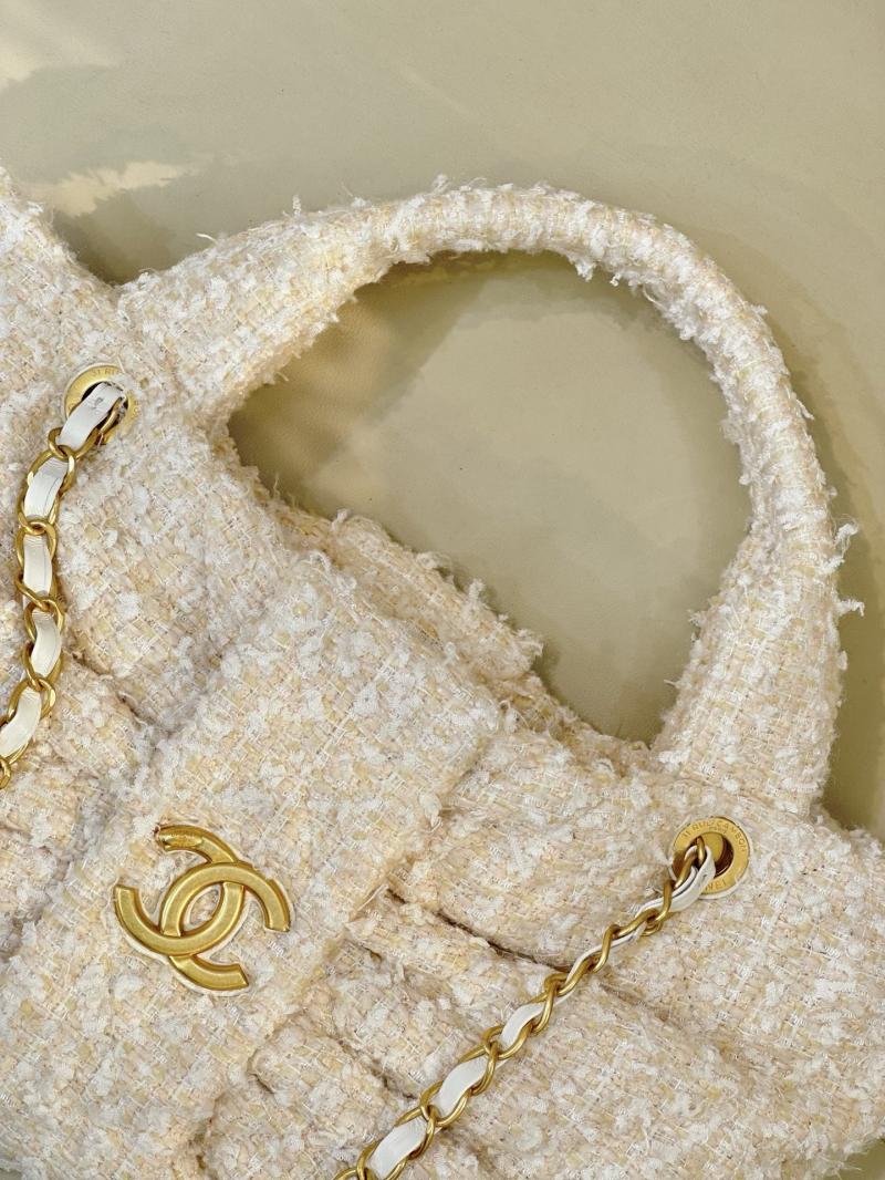 Chanel Tweed Bow bag Beige AS5851