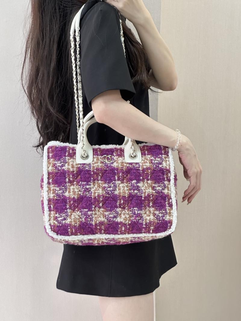Chanel Tweed Small Tote Pink AS5688