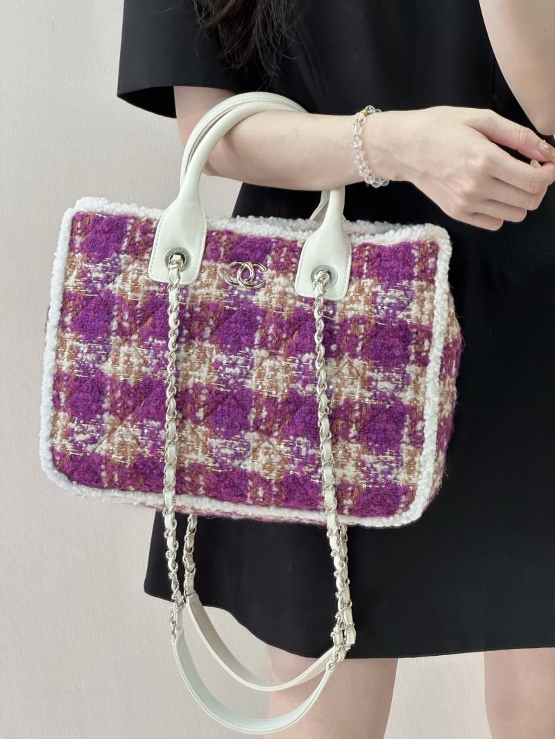 Chanel Tweed Small Tote Pink AS5688
