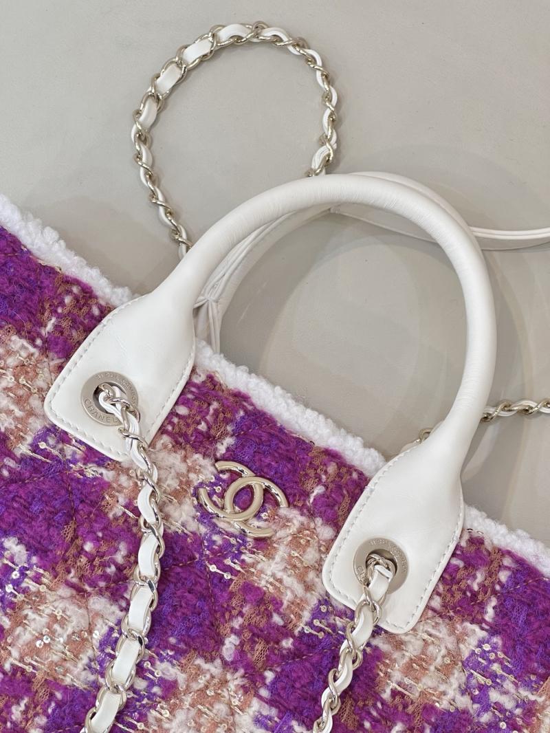 Chanel Tweed Small Tote Pink AS5688