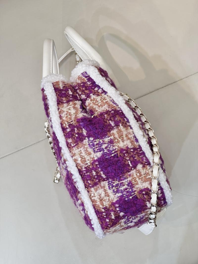 Chanel Tweed Small Tote Pink AS5688