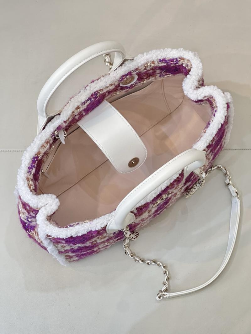 Chanel Tweed Small Tote Pink AS5688