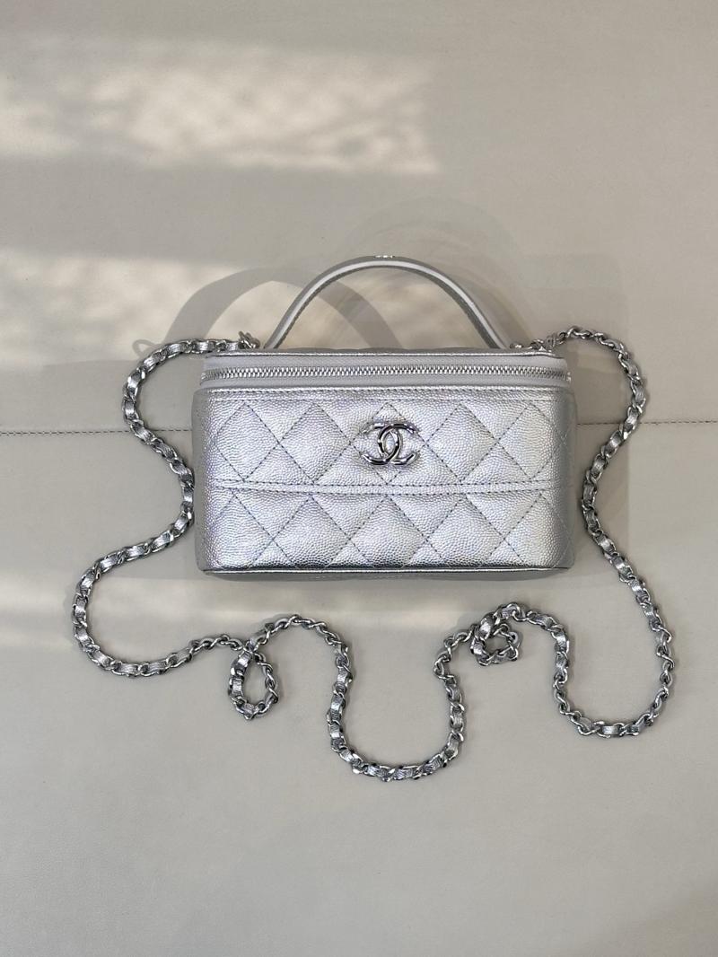 Chanel Vanity Case Silver AP4404