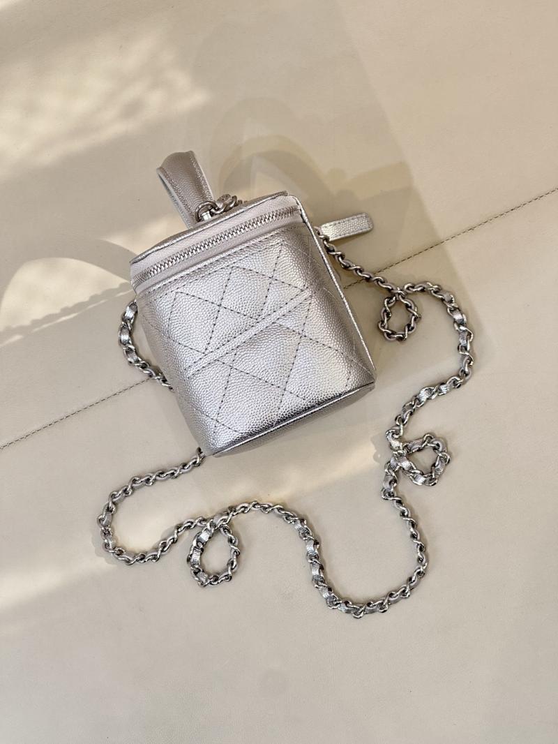 Chanel Vanity Case Silver AP4404