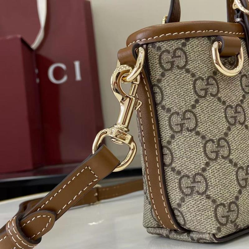 Gucci GG Emblem mini bag Brown 855491
