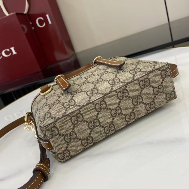 Gucci GG Emblem mini bag Brown 855491