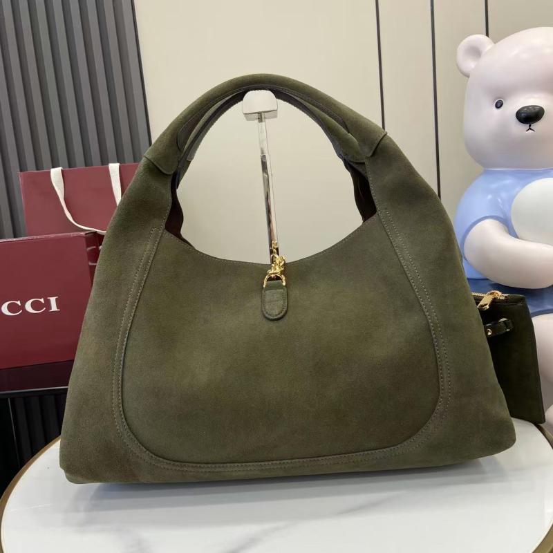 Gucci Suede Softbit maxi shoulder bag Green ‎837466