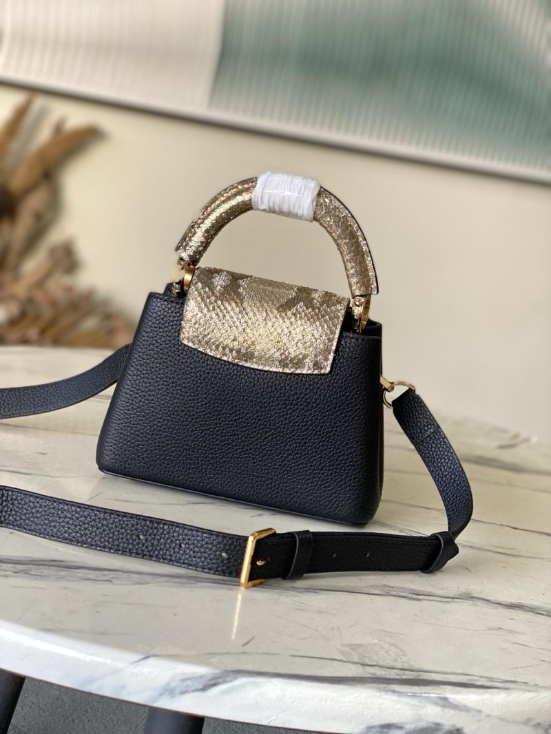 Louis Vuitton Capucines Mini Black N89369