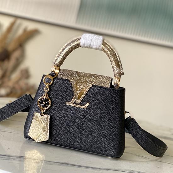 Louis Vuitton Capucines Mini Black N89369