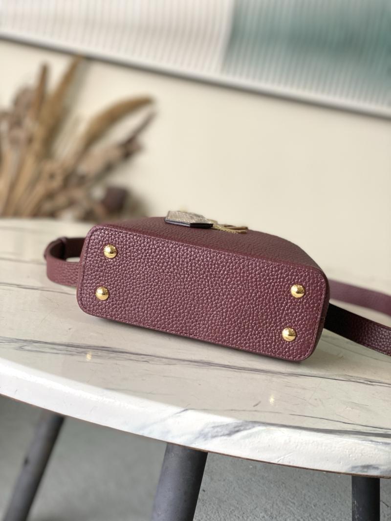 Louis Vuitton Capucines Mini Burgundy N89369