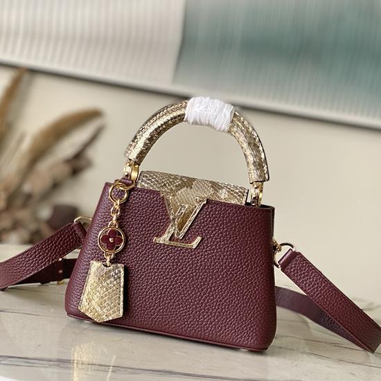 Louis Vuitton Capucines Mini Burgundy N89369