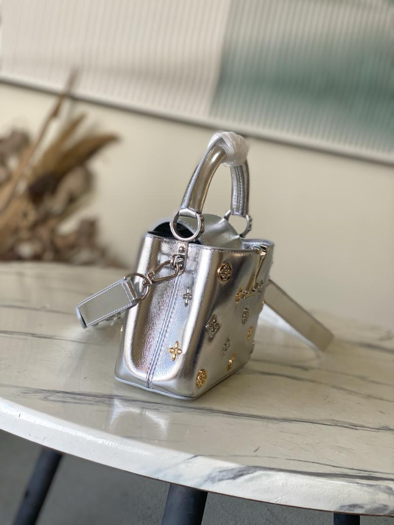 Louis Vuitton Capucines Mini Silver M26258