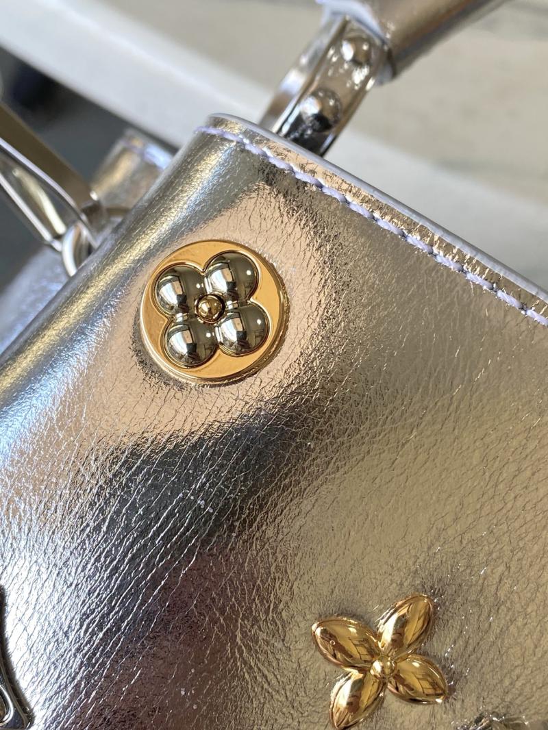 Louis Vuitton Capucines Mini Silver M26258
