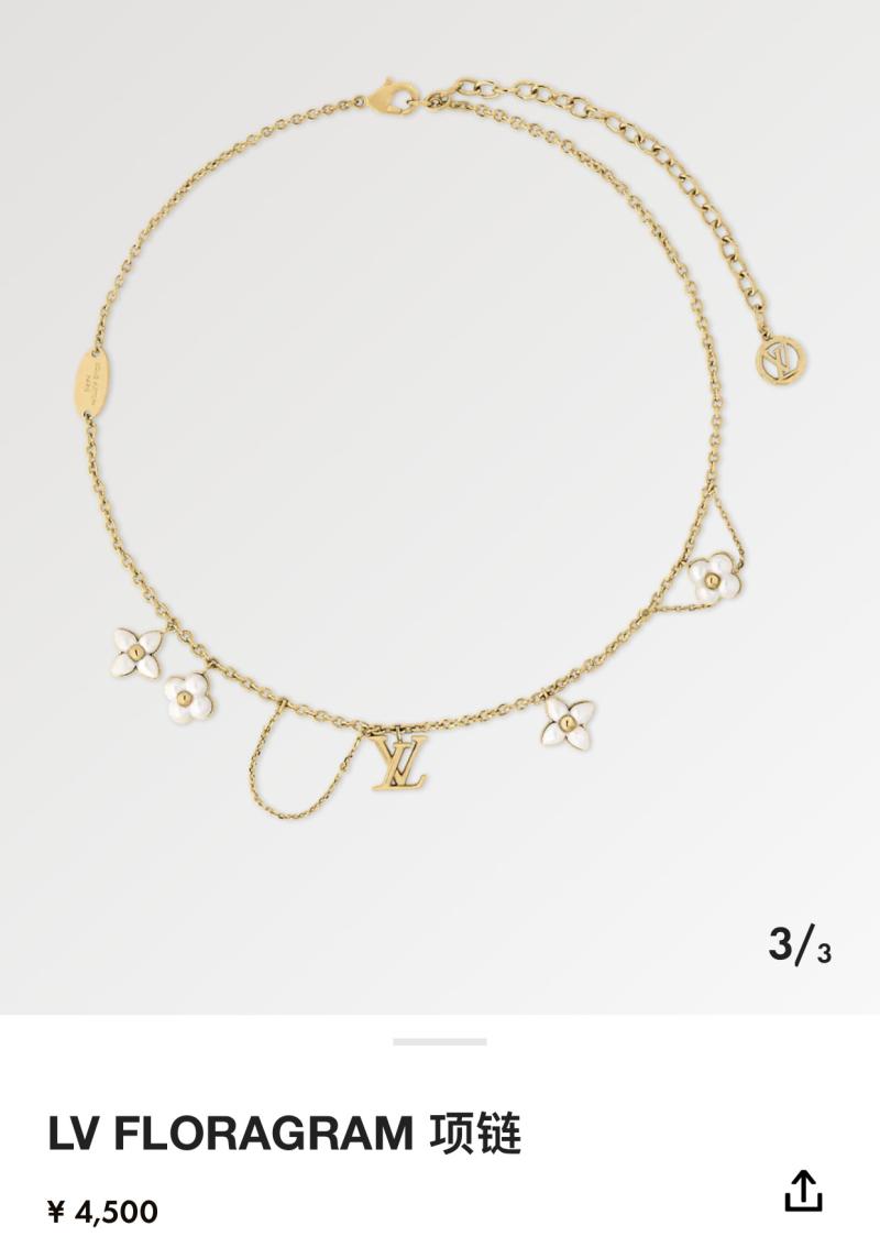 Louis Vuitton Necklace YLE120609