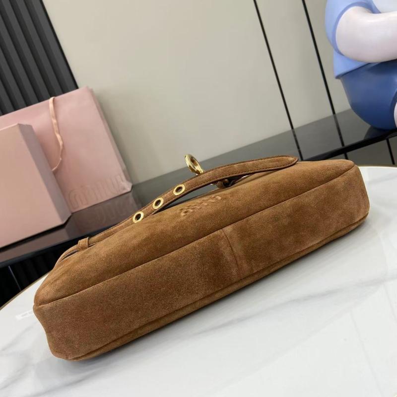 Miu Miu Aventure Suede bag Brown 5BC182